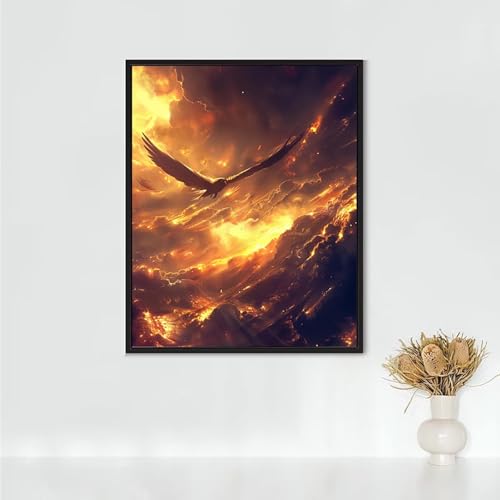 Diamond Painting Erwachsene Tier Diamond Painting Adler DIY Vollbohrer Diamant Malerei Set Anfänger, Diamant Kunst Malerei Stickerei Set, Wanddeko und Zimmer Deko, Geschenke 90x120CM PJY9 8-0 Diamond Painting Erwachsene Tier Diamond Painting Adler DIY Vollbohrer Diamant Malerei Set Anfänger, Diamant Kunst Malerei Stickerei Set, Wanddeko und Zimmer Deko, Geschenke 90x120CM PJY9 8-0 von RNXAOPEN