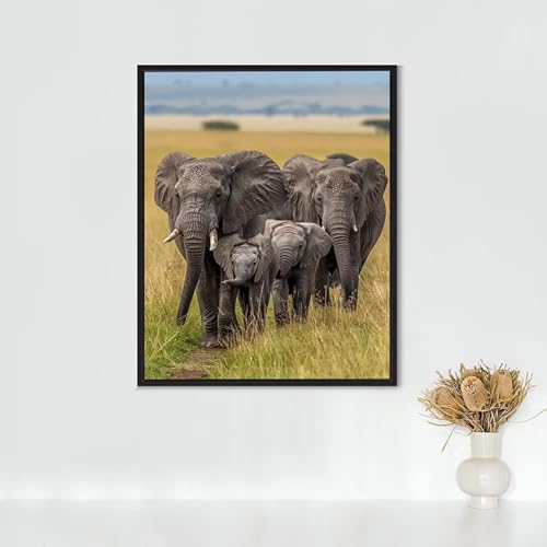 Diamond Painting Erwachsene Tier Diamond Painting Afrikanischer Elefant DIY Vollbohrer Diamant Malerei Set, Diamant Kunst Malerei Stickerei Set, Wanddeko und Zimmer Deko, Geschenke 90x120CM PJY9 T-8 Diamond Painting Erwachsene Tier Diamond Painting Afrikanischer Elefant DIY Vollbohrer Diamant Malerei Set, Diamant Kunst Malerei Stickerei Set, Wanddeko und Zimmer Deko, Geschenke 90x120CM PJY9 T-8 von RNXAOPEN