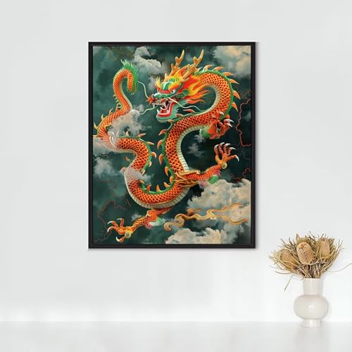 Diamond Painting Erwachsene Tier Diamond Painting Drachen DIY Vollbohrer Diamant Malerei Set Anfänger, Diamant Kunst Malerei Stickerei Set, Wanddeko und Zimmer Deko, Geschenke 70 x 95 cm PJY6 6-3 Diamond Painting Erwachsene Tier Diamond Painting Drachen DIY Vollbohrer Diamant Malerei Set Anfänger, Diamant Kunst Malerei Stickerei Set, Wanddeko und Zimmer Deko, Geschenke 70 x 95 cm PJY6 6-3 von RNXAOPEN