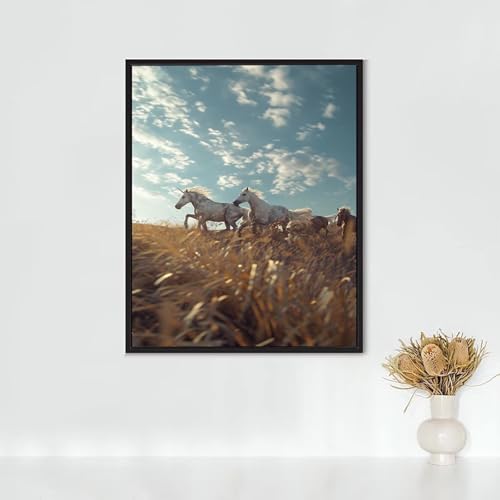 Diamond Painting Erwachsene Tier Diamond Painting Einhorn DIY Vollbohrer Diamant Malerei Set Anfänger, Diamant Kunst Malerei Stickerei Set, Wanddeko und Zimmer Deko, Geschenke (50x70cm) PJY4 V-4 von RNXAOPEN