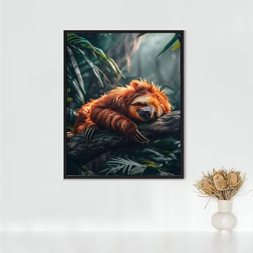 Diamond Painting Erwachsene Tier Diamond Painting Faultier DIY Vollbohrer Diamant Malerei Set Anfänger, Diamant Kunst Malerei Stickerei Set, Wanddeko und Zimmer Deko, Geschenke 90x120CM PJY9 C-N Diamond Painting Erwachsene Tier Diamond Painting Faultier DIY Vollbohrer Diamant Malerei Set Anfänger, Diamant Kunst Malerei Stickerei Set, Wanddeko und Zimmer Deko, Geschenke 90x120CM PJY9 C-N von RNXAOPEN