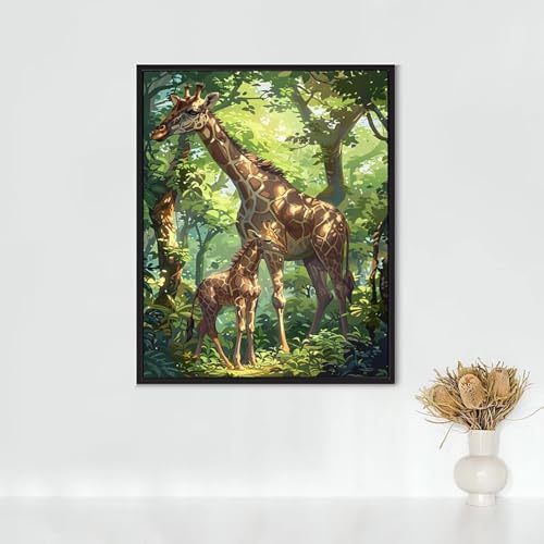 Diamond Painting Erwachsene Tier Diamond Painting Giraffe DIY Vollbohrer Diamant Malerei Set Anfänger, Diamant Kunst Malerei Stickerei Set, Wanddeko und Zimmer Deko, Geschenke 90x120CM PJY9 4-P Diamond Painting Erwachsene Tier Diamond Painting Giraffe DIY Vollbohrer Diamant Malerei Set Anfänger, Diamant Kunst Malerei Stickerei Set, Wanddeko und Zimmer Deko, Geschenke 90x120CM PJY9 4-P von RNXAOPEN