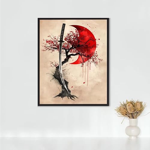 Diamond Painting Erwachsene Waffen Diamond Painting Katana DIY Vollbohrer Diamant Malerei Set Anfänger, Diamant Kunst Malerei Stickerei Set, Wanddeko und Zimmer Deko, Geschenke 90x120cm PJY9 I-7 Diamond Painting Erwachsene Waffen Diamond Painting Katana DIY Vollbohrer Diamant Malerei Set Anfänger, Diamant Kunst Malerei Stickerei Set, Wanddeko und Zimmer Deko, Geschenke 90x120cm PJY9 I-7 von RNXAOPEN