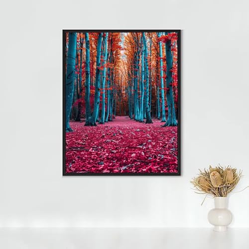 Diamond Painting Katze, Diamond Painting Erwachsene BäUme Bastelset, DIY Diamant Malerei Runder Vollbohrer Diamanten Kinder Malerei Stickerei Kreuzstich Dekoration, Geschenk 80x110cm PJY9 D-P von RNXAOPEN