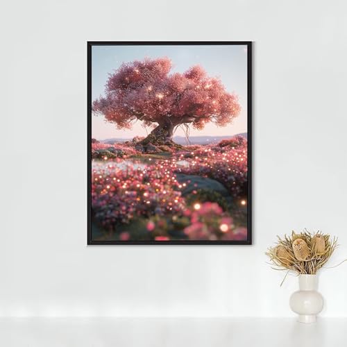 Diamond Painting Katze, Diamond Painting Erwachsene Baum Bastelset, DIY Diamant Malerei Runder Vollbohrer Diamanten Kinder Malerei Stickerei Kreuzstich Dekoration, Geschenk (90x120cm) PJY9 4-L von RNXAOPEN