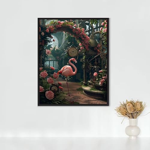 Diamond Painting Kunst, Diamond Painting Erwachsene Flamingo Bastelset, DIY Diamant Malerei Runder Vollbohrer Diamanten Kinder Malerei Stickerei Kreuzstich Dekoration, Geschenk 80x110cm PJY8 0-1 Diamond Painting Kunst, Diamond Painting Erwachsene Flamingo Bastelset, DIY Diamant Malerei Runder Vollbohrer Diamanten Kinder Malerei Stickerei Kreuzstich Dekoration, Geschenk 80x110cm PJY8 0-1 von RNXAOPEN