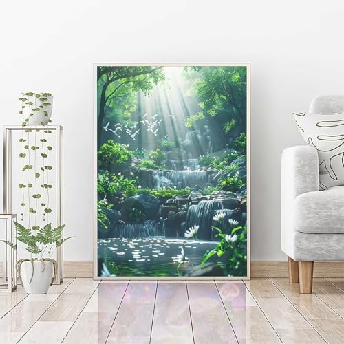 Diamond Painting Landschaft, Daiments Painting Erwachsene Fallen Bastelset, Diamond Art Runder Vollbohrer Diamanten Kinder Malerei Stickerei Kreuzstich, Wohnzimmer, Geschenk 90 x 120 cm PJY9 Y-5 Diamond Painting Landschaft, Daiments Painting Erwachsene Fallen Bastelset, Diamond Art Runder Vollbohrer Diamanten Kinder Malerei Stickerei Kreuzstich, Wohnzimmer, Geschenk 90 x 120 cm PJY9 Y-5 von RNXAOPEN