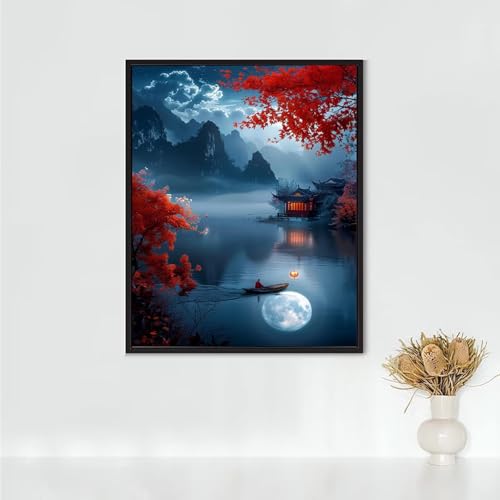 Diamond Painting Landschaft, Diamond Painting Erwachsene Boot Bastelset, DIY Diamant Malerei Runder Vollbohrer Diamanten Kinder Malerei Stickerei Kreuzstich Dekoration, Geschenk 40 x 50 cm PJY3 Q-S Diamond Painting Landschaft, Diamond Painting Erwachsene Boot Bastelset, DIY Diamant Malerei Runder Vollbohrer Diamanten Kinder Malerei Stickerei Kreuzstich Dekoration, Geschenk 40 x 50 cm PJY3 Q-S von RNXAOPEN