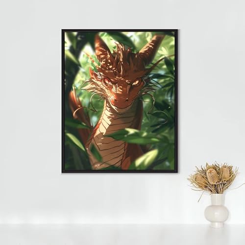 Diamond Painting Meereslebewesen, Diamond Painting Erwachsene Drachen Bastelset, DIY Diamant Malerei Runder Vollbohrer Diamanten Kinder Malerei Stickerei Kreuzstich, Geschenk 90 x 120 cm PJY9 O-7 von RNXAOPEN