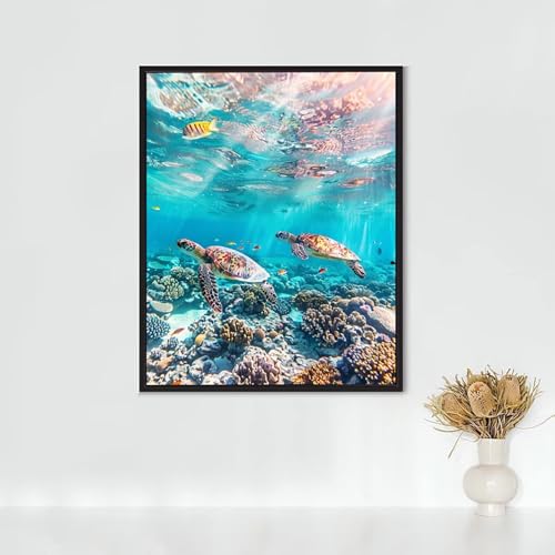 Diamond Painting Meereslebewesen, Diamond Painting Erwachsene MeeresschildkröTen Bastelset, DIY Diamant Malerei Runder Vollbohrer Diamanten Kinder Malerei Kreuzstich, Geschenk 70x95cm PJY6 1-W Diamond Painting Meereslebewesen, Diamond Painting Erwachsene MeeresschildkröTen Bastelset, DIY Diamant Malerei Runder Vollbohrer Diamanten Kinder Malerei Kreuzstich, Geschenk 70x95cm PJY6 1-W von RNXAOPEN