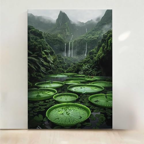 Fallen Diamond Painting, 5D Berg Diamond Painting Erwachsene Diamant Malerei DIY Steine Kristall Kunst Bastelnset Erwachsene Anfänger Set, zur Zimmer Wanddeko, Geschenke für Frauen 30x40CM PjY7425 5-C von RNXAOPEN