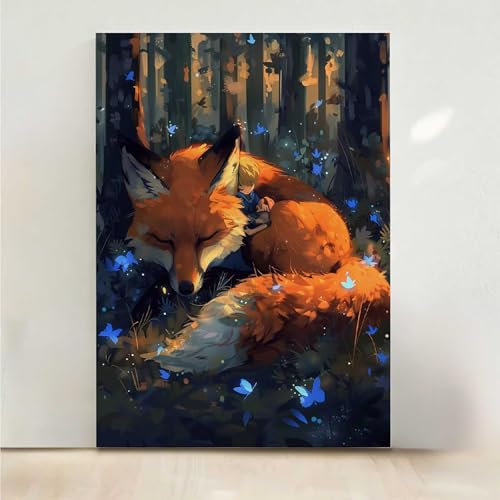 Fuchs Diamond Painting, 5D Schmetterling Diamond Painting Erwachsene Diamant Malerei DIY Steine Kristall Kunst Bastelnset Erwachsene Anfänger Set, zur Zimmer Wanddeko, Geschenke 30x40cm PjY7675 H-S Fuchs Diamond Painting, 5D Schmetterling Diamond Painting Erwachsene Diamant Malerei DIY Steine Kristall Kunst Bastelnset Erwachsene Anfänger Set, zur Zimmer Wanddeko, Geschenke 30x40cm PjY7675 H-S von RNXAOPEN