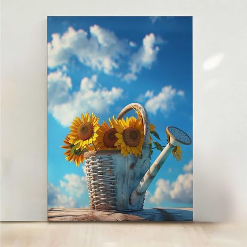 Himmel Diamond Painting, 5D Blume Diamond Painting Erwachsene Diamant Malerei DIY Steine Kristall Kunst Bastelnset Erwachsene Anfänger Set, zur Zimmer Wanddeko, Geschenke für Frauen 30x40CM PjY837 D-7 von RNXAOPEN