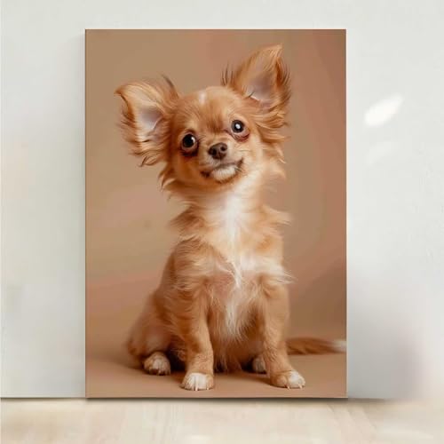 Hund Diamond Painting, 5D Tier Diamond Painting Erwachsene Diamant Malerei DIY Steine Kristall Kunst Bastelnset Erwachsene Anfänger Set, zur Zimmer Wanddeko, Geschenke für Frauen 40x50CM PjY8427 Q-3 von RNXAOPEN