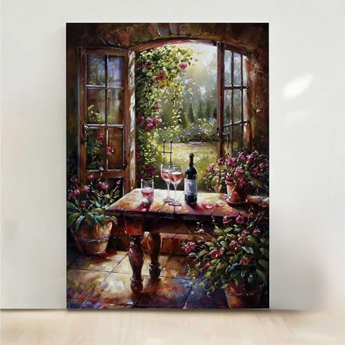 Landschaft Diamond Painting, 5D Blume Diamond Painting Erwachsene Diamant Malerei DIY Steine Kristall Kunst Bastelnset Erwachsene Anfänger Set, zur Zimmer Wanddeko, Geschenke 30x40CM PjY8621 R-5 von RNXAOPEN