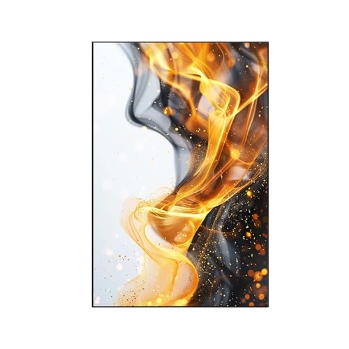 Malen Nach Zahlen Erwachsene Flamme Malen Nach Zahlen, Paint by Numbers Leistung Bastelset Erwachsene Frauen mit Pinseln und Acrylfarben für Deko Wohnzimmer Schlafzimmer, Geschenke 60x80cm W-T von RNXAOPEN