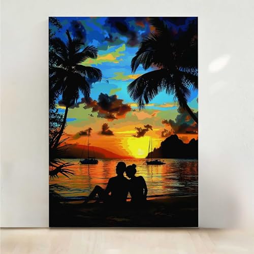 Paar Diamond Painting, 5D Sea Diamond Painting Erwachsene Diamant Malerei DIY Steine Kristall Kunst Bastelnset Erwachsene Anfänger Set, zur Zimmer Wanddeko, Geschenke für Frauen 40x50CM PjY5425 W-4 Paar Diamond Painting, 5D Sea Diamond Painting Erwachsene Diamant Malerei DIY Steine Kristall Kunst Bastelnset Erwachsene Anfänger Set, zur Zimmer Wanddeko, Geschenke für Frauen 40x50CM PjY5425 W-4 von RNXAOPEN