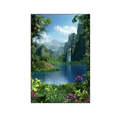 RNXAOPEN Anlage Malen Nach Zahlen Erwachsene, Malen Nach Zahlen Halo, DIY Paint by Numbers Set Pinseln und Acrylfarben für Anfänger Geeignet mit für Wohnzimmer Deko Asthetik, Geschenke 70x95cm O-M von RNXAOPEN