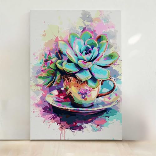 RNXAOPEN Blume Diamond Painting, 5D Blumen Diamond Painting Erwachsene Diamant Malerei DIY Steine Kristall Kunst Bastelnset Erwachsene Anfänger Set, zur Zimmer Wanddeko, Geschenke 30x40cm PjY1185 3-1 von RNXAOPEN