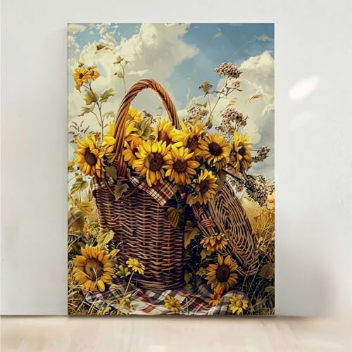 RNXAOPEN Blume Diamond Painting, 5D Blumen Diamond Painting Erwachsene Diamant Malerei DIY Steine Kristall Kunst Bastelnset Erwachsene Anfänger Set, zur Zimmer Wanddeko, Geschenke 60x80cm PjY1139 5-8 von RNXAOPEN