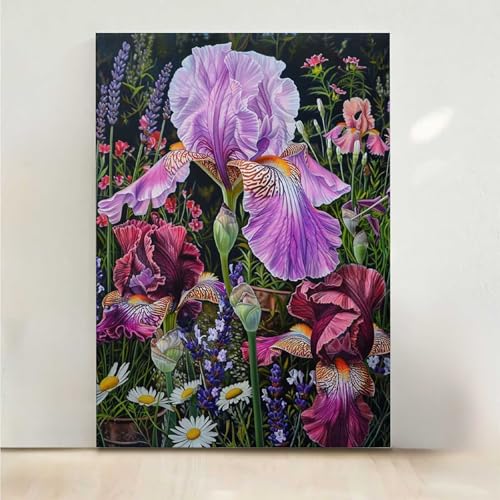 RNXAOPEN Blumen Diamond Painting, 5D Blume Diamond Painting Erwachsene Diamant Malerei DIY Steine Kristall Kunst Bastelnset Erwachsene Anfänger Set, zur Zimmer Wanddeko, Geschenke 30x40CM PjY7389 3-W von RNXAOPEN