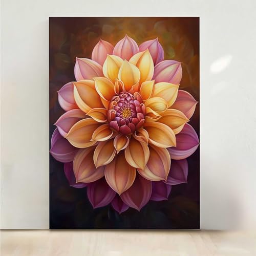 RNXAOPEN Blumen Diamond Painting, 5D Blume Diamond Painting Erwachsene Diamant Malerei DIY Steine Kristall Kunst Bastelnset Erwachsene Anfänger Set, zur Zimmer Wanddeko, Geschenke 40x50cm PjY7945 T-K von RNXAOPEN