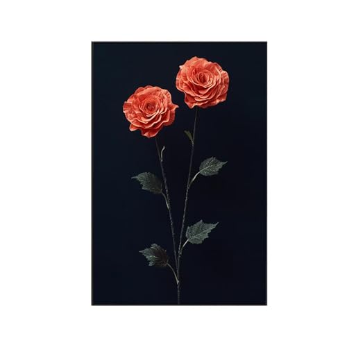 RNXAOPEN Blumen Malen Nach Zahlen Erwachsene, Malen Nach Zahlen Rose, DIY Paint by Numbers Set Pinseln und Acrylfarben für Anfänger Geeignet mit Zimmer Deko Asthetik, Geschenke 80x110cm Q-2 von RNXAOPEN