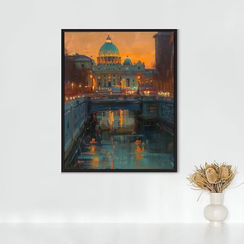 RNXAOPEN Diamond Painting Erwachsene Architektur Diamond Painting Herz-Jesu-Kathedrale DIY Vollbohrer Diamant Malerei Set, Diamant Kunst Malerei Stickerei Set, Wanddeko, Geschenke 90x120CM PJY9 F-1 von RNXAOPEN