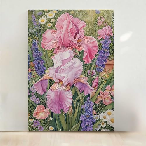 RNXAOPEN Diamond Painting Erwachsene Blume Diamant Painting Bilder Blumen 5D DIY Mosaikherstellung Basteln Erwachsene Anfänger Set für Heim Schlafzimmer Deko Wohnzimmer, Geschenke 40x50cm PjY7408 H-S von RNXAOPEN