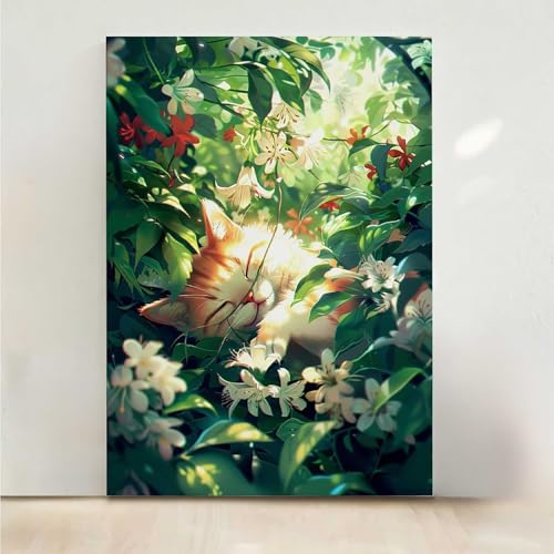 RNXAOPEN Diamond Painting Erwachsene Blume Diamant Painting Bilder Katze 5D DIY Mosaikherstellung Basteln Erwachsene Anfänger Set für Heim Schlafzimmer Deko Wohnzimmer, Geschenke 80x100CM PjY1904 3-0 RNXAOPEN Diamond Painting Erwachsene Blume Diamant Painting Bilder Katze 5D DIY Mosaikherstellung Basteln Erwachsene Anfänger Set für Heim Schlafzimmer Deko Wohnzimmer, Geschenke 80x100CM PjY1904 3-0 von RNXAOPEN