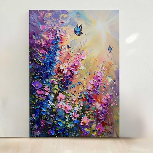 RNXAOPEN Diamond Painting Erwachsene Blumen Diamant Painting Bilder Blume 5D DIY Mosaikherstellung Basteln Erwachsene Anfänger Set für Heim Schlafzimmer Deko Wohnzimmer, Geschenke 30x40cm PjY7602 J-9 von RNXAOPEN