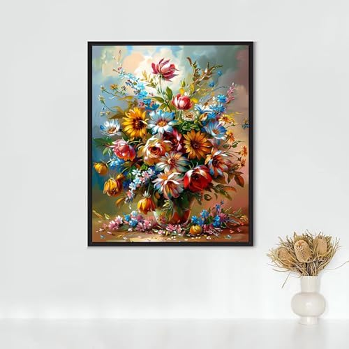 RNXAOPEN Diamond Painting Erwachsene Halo Diamond Painting Vase DIY Vollbohrer Diamant Malerei Set Anfänger, Diamant Kunst Malerei Stickerei Set, Wanddeko und Zimmer Deko, Geschenke 90x120cm PJY9 8-9 RNXAOPEN Diamond Painting Erwachsene Halo Diamond Painting Vase DIY Vollbohrer Diamant Malerei Set Anfänger, Diamant Kunst Malerei Stickerei Set, Wanddeko und Zimmer Deko, Geschenke 90x120cm PJY9 8-9 von RNXAOPEN