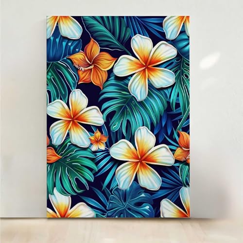 RNXAOPEN Diamond Painting Erwachsene Katze Diamant Painting Bilder Blume 5D DIY Mosaikherstellung Basteln Erwachsene Anfänger Set für Heim Schlafzimmer Deko Wohnzimmer, Geschenke 80x100cm PjY2264 6-9 von RNXAOPEN