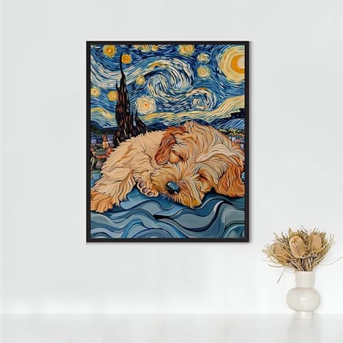 RNXAOPEN Diamond Painting Erwachsene Kunst Diamond Painting Hund DIY Vollbohrer Diamant Malerei Set Anfänger, Diamant Kunst Malerei Stickerei Set, Wanddeko und Zimmer Deko, Geschenke 40x50cm PJY3 2-V RNXAOPEN Diamond Painting Erwachsene Kunst Diamond Painting Hund DIY Vollbohrer Diamant Malerei Set Anfänger, Diamant Kunst Malerei Stickerei Set, Wanddeko und Zimmer Deko, Geschenke 40x50cm PJY3 2-V von RNXAOPEN