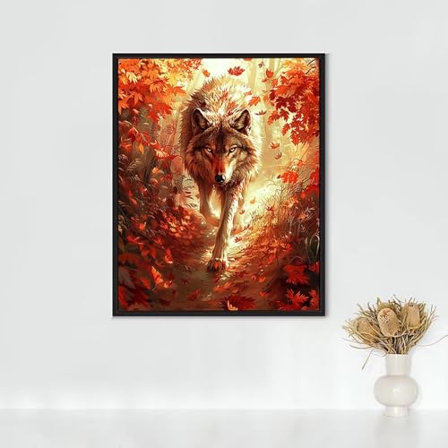 RNXAOPEN Diamond Painting Erwachsene Tier Diamond Painting Wolf DIY Vollbohrer Diamant Malerei Set Anfänger, Diamant Kunst Malerei Stickerei Set, Wanddeko und Zimmer Deko, Geschenke 90x120CM PJY9 1-K RNXAOPEN Diamond Painting Erwachsene Tier Diamond Painting Wolf DIY Vollbohrer Diamant Malerei Set Anfänger, Diamant Kunst Malerei Stickerei Set, Wanddeko und Zimmer Deko, Geschenke 90x120CM PJY9 1-K von RNXAOPEN