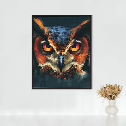 RNXAOPEN Diamond Painting Tier, Diamond Painting Erwachsene Eule Bastelset, DIY Diamant Malerei Runder Vollbohrer Diamanten Kinder Malerei Stickerei Kreuzstich Dekoration, Geschenk 80x110CM PJY8 J-9 RNXAOPEN Diamond Painting Tier, Diamond Painting Erwachsene Eule Bastelset, DIY Diamant Malerei Runder Vollbohrer Diamanten Kinder Malerei Stickerei Kreuzstich Dekoration, Geschenk 80x110CM PJY8 J-9 von RNXAOPEN