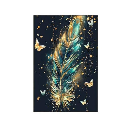 RNXAOPEN Element Malen Nach Zahlen Erwachsene, Malen Nach Zahlen Vogel, DIY Paint by Numbers Set Pinseln und Acrylfarben für Anfänger Geeignet mit Zimmer Deko Asthetik, Geschenke (80x100cm) W-X von RNXAOPEN