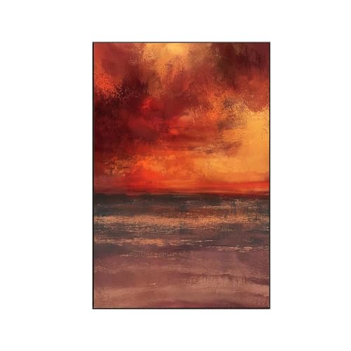 RNXAOPEN Landschaft Malen Nach Zahlen Erwachsene, Malen Nach Zahlen Sonne, DIY Paint by Numbers Set Pinseln und Acrylfarben für Anfänger Geeignet mit Zimmer Deko Asthetik, Geschenke 70x95cm Z-3 von RNXAOPEN