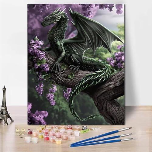 RNXAOPEN Malen Nach Zahlen Erwachsene, Bastelset für Erwachsene Malen Nach Zahlen Landscape Dragon mit Pinseln Acrylpigment für Kinder und Anfänger 40x50cm 2670-B RNXAOPEN Malen Nach Zahlen Erwachsene, Bastelset für Erwachsene Malen Nach Zahlen Landscape Dragon mit Pinseln Acrylpigment für Kinder und Anfänger 40x50cm 2670-B von RNXAOPEN