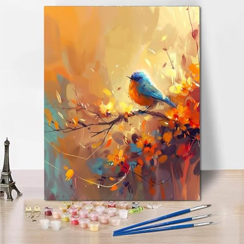 RNXAOPEN Malen Nach Zahlen Erwachsene, DIY Abstract Bird Ölgemälde Leinwand Set mit Pinsel und Acrylpigment für Frauen Home Deko Geburtstag Weihnachten Geschenk - 40x50cm 5687-E RNXAOPEN Malen Nach Zahlen Erwachsene, DIY Abstract Bird Ölgemälde Leinwand Set mit Pinsel und Acrylpigment für Frauen Home Deko Geburtstag Weihnachten Geschenk - 40x50cm 5687-E von RNXAOPEN