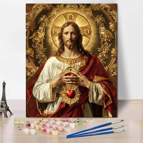 RNXAOPEN Malen Nach Zahlen Erwachsene Kinder Malen Nach Zahlen Religion Jesus - Paint by Numbers Basteln DIY Bastelset 60x80cm ohne Holzrahmen 3743-1 RNXAOPEN Malen Nach Zahlen Erwachsene Kinder Malen Nach Zahlen Religion Jesus - Paint by Numbers Basteln DIY Bastelset 60x80cm ohne Holzrahmen 3743-1 von RNXAOPEN