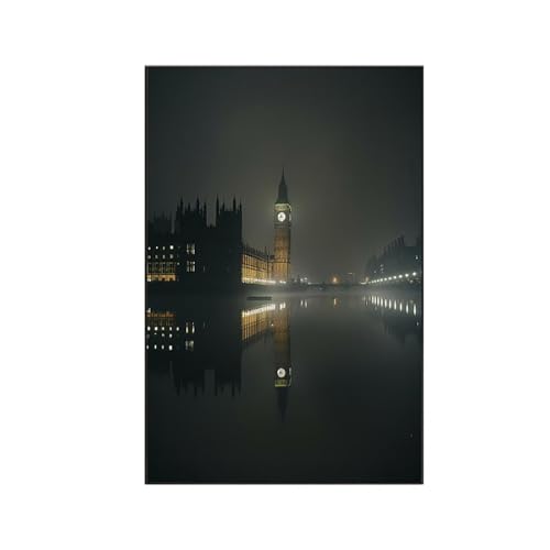 RNXAOPEN Malen Nach Zahlen Erwachsene Stadt Malen Nach Zahlen, Paint by Numbers Big Ben Bastelset Erwachsene Frauen mit Pinseln und Acrylfarben für Deko Schlafzimmer, Geschenke für Frauen 60x80cm 4-7 von RNXAOPEN