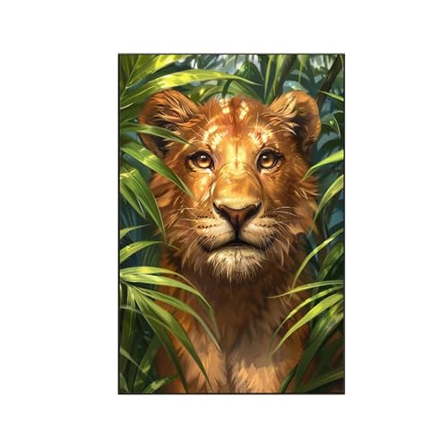RNXAOPEN Malen Nach Zahlen Erwachsene Tier Malen Nach Zahlen, Paint by Numbers Löwe Bastelset Erwachsene Frauen mit Pinseln und Acrylfarben für Deko Schlafzimmer, Geschenke für Frauen 60x80cm A-8 RNXAOPEN Malen Nach Zahlen Erwachsene Tier Malen Nach Zahlen, Paint by Numbers Löwe Bastelset Erwachsene Frauen mit Pinseln und Acrylfarben für Deko Schlafzimmer, Geschenke für Frauen 60x80cm A-8 von RNXAOPEN