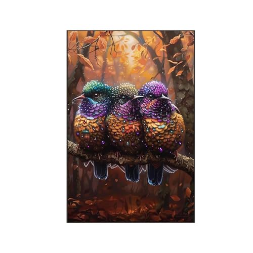 RNXAOPEN Malen Nach Zahlen Erwachsene Tier Malen Nach Zahlen, Paint by Numbers Vogel Bastelset Erwachsene Frauen mit Pinseln und Acrylfarben für Deko Schlafzimmer, Geschenke für Frauen 30 x 40 cm A-9 von RNXAOPEN