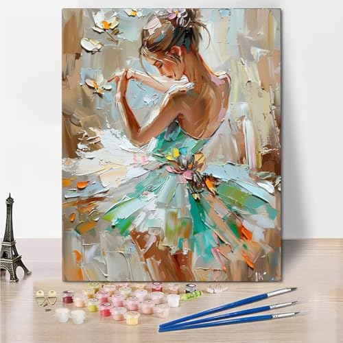 RNXAOPEN Malen Nach Zahlen Kinder Ballet Dance, Malen Nach Zahlen Kinder Ab 5 6 7 8 9 10 Jahre, Kreative Geschenke für Mädchen und Junge mit 3 Pinseln und Acrylfarben 60x80cm 6991-3 RNXAOPEN Malen Nach Zahlen Kinder Ballet Dance, Malen Nach Zahlen Kinder Ab 5 6 7 8 9 10 Jahre, Kreative Geschenke für Mädchen und Junge mit 3 Pinseln und Acrylfarben 60x80cm 6991-3 von RNXAOPEN