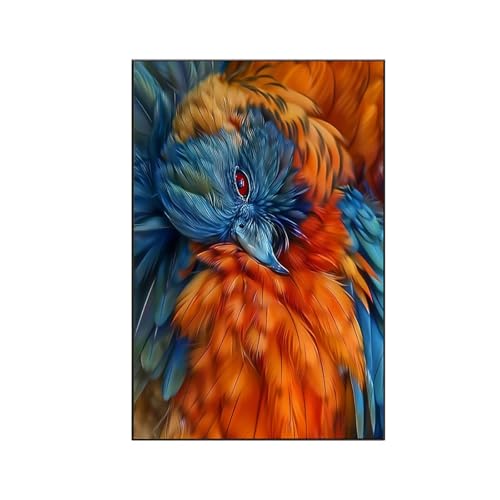 RNXAOPEN Tier Malen Nach Zahlen Erwachsene, Malen Nach Zahlen Pfau, DIY Paint by Numbers Set Pinseln und Acrylfarben für Anfänger Geeignet mit für Wohnzimmer Deko Asthetik, Geschenke 30x40cm 4-1 von RNXAOPEN