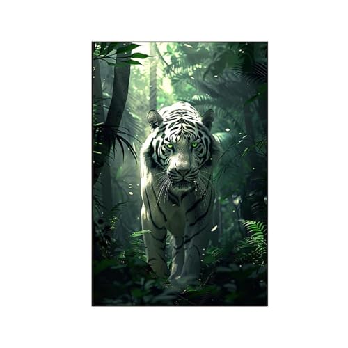 RNXAOPEN Tier Malen Nach Zahlen Erwachsene, Malen Nach Zahlen Weißer Tiger, DIY Paint by Numbers Set Pinseln und Acrylfarben für Anfänger Geeignet mit Zimmer Deko Asthetik, Geschenke 80x110cm H-I RNXAOPEN Tier Malen Nach Zahlen Erwachsene, Malen Nach Zahlen Weißer Tiger, DIY Paint by Numbers Set Pinseln und Acrylfarben für Anfänger Geeignet mit Zimmer Deko Asthetik, Geschenke 80x110cm H-I von RNXAOPEN
