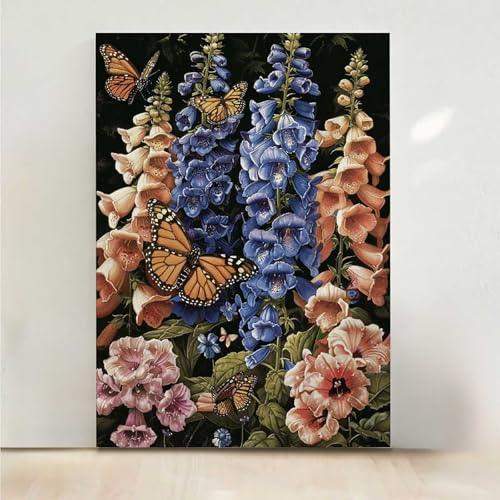 Schmetterling Diamond Painting, 5D Blume Diamond Painting Erwachsene Diamant Malerei DIY Steine Kristall Kunst Bastelnset Erwachsene Anfänger Set, zur Zimmer Wanddeko, Geschenke 40x50cm PjY7615 I-X Schmetterling Diamond Painting, 5D Blume Diamond Painting Erwachsene Diamant Malerei DIY Steine Kristall Kunst Bastelnset Erwachsene Anfänger Set, zur Zimmer Wanddeko, Geschenke 40x50cm PjY7615 I-X von RNXAOPEN