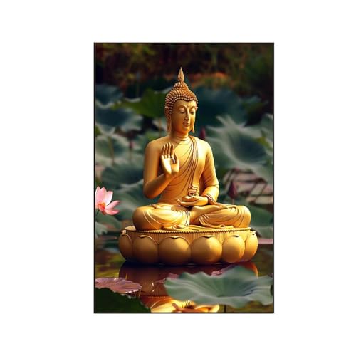 Skulptur Malen Nach Zahlen Erwachsene, Malen Nach Zahlen Buddha-Statuen, DIY Paint by Numbers Set Pinseln und Acrylfarben für Anfänger Geeignet mit Zimmer Deko Asthetik, Geschenke (40x50cm) I-6 von RNXAOPEN