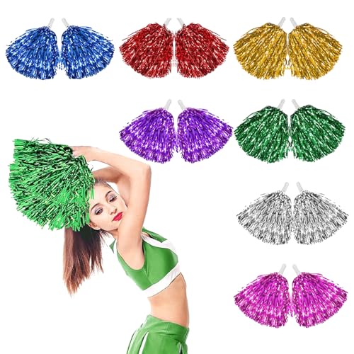 14 Stück Pompons, Pompons Cheerleader, Pompoms Cheerleading, Pom Poms Cheerleading, Cheerleader Pompons, Sportveranstaltungen Tanz Nacht Party Ballspiele Karnevalspartys Verwendet 14 Stück Pompons, Pompons Cheerleader, Pompoms Cheerleading, Pom Poms Cheerleading, Cheerleader Pompons, Sportveranstaltungen Tanz Nacht Party Ballspiele Karnevalspartys Verwendet von RNXSIB